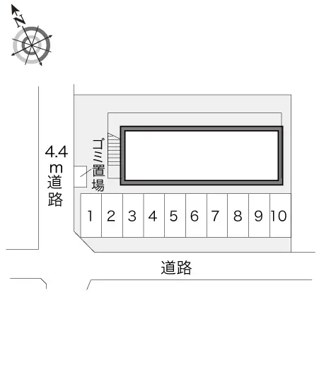★手数料０円★郡山市安積町日出山字一本松　月極駐車場（LP）